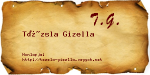 Tézsla Gizella névjegykártya